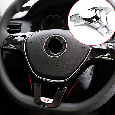 Накладка на руль автомобиля, наклейка для Volkswagen VW Golf 7 GTI MK7 POLO 2014 2015 Jetta MK6 2015 2016, аксессуары для интерьера