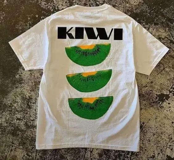 Summer Cotton Creative Fruit Pattern Print Oneck Tshirt High Quality Casual Fitness Shortsleeve Tshirt 2026 Summer Top Tees