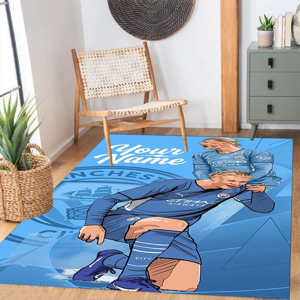 Haaland Personalized Text Carpet Perfect For Bedrooms Kitchen Outdoor Foyer Antislip Carpet Decorate Offices Perfect Gift For Friends Family