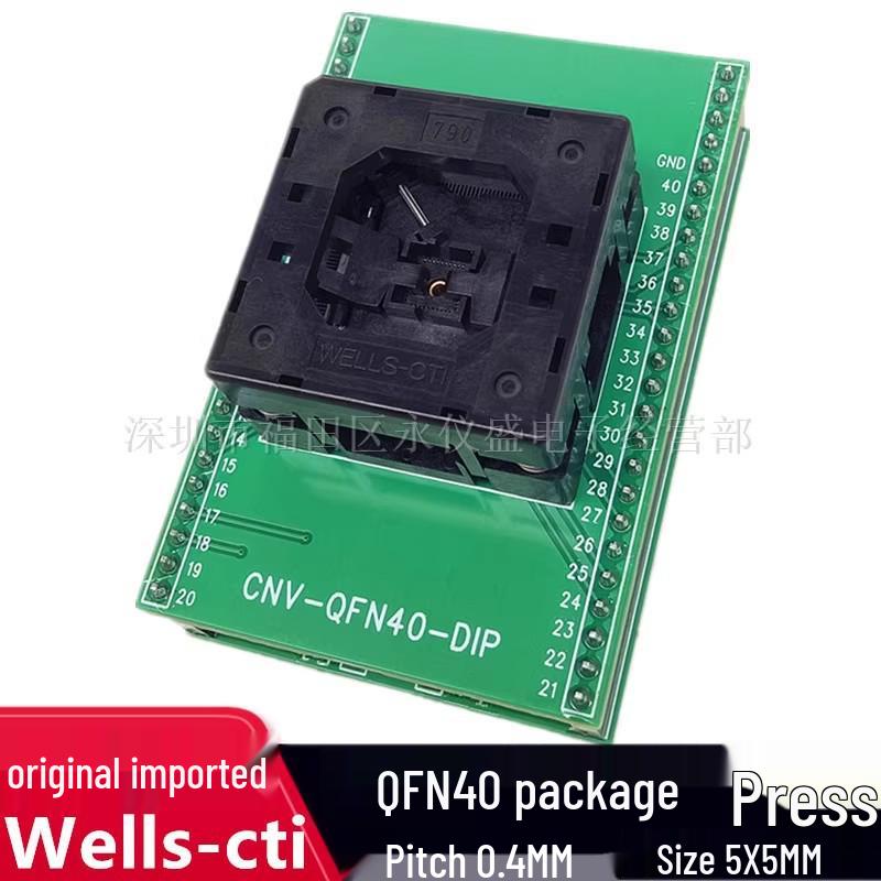 Тестовый сокет QFN40 790-62040-101T - Сокет для программирования и прожига от WELLS-CTI