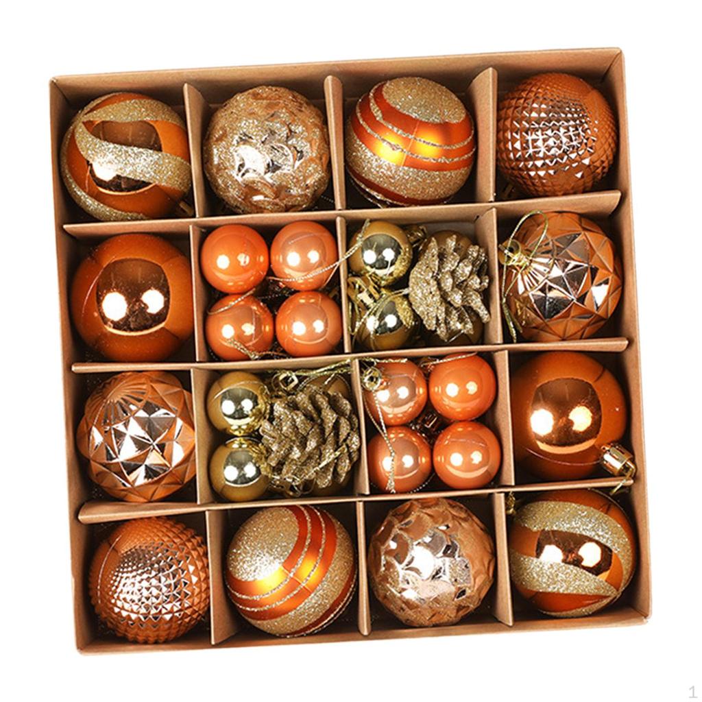 36 Pieces Christmas Ball Ornaments Tree Decorations Party Supplies Baubles for