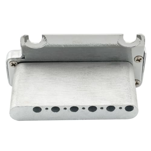 Wilkinson WOV08 10.5mm Pitch ST Tremolo Bridge with Two-Point Support for American Standard/Professional Fender Stratocaster Electric Guitars, Chrome