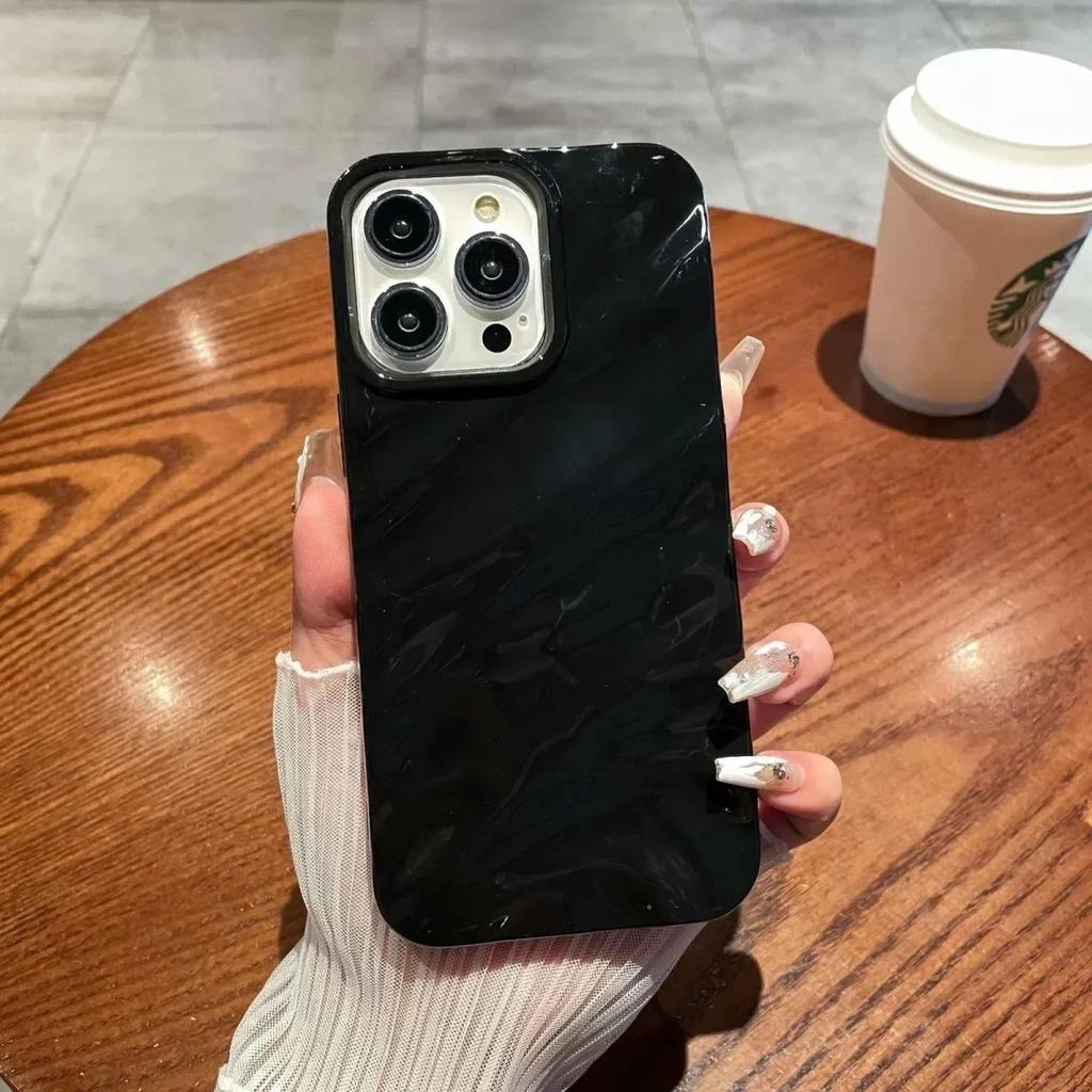 Мягкий Конфетный Чехол для Телефона с Волнистым Рисунком Для iPhone 17 16 11 12 13 14 15 Pro Max Xs Max XR 7 8 Plus 17Air Ударопрочный Бампер