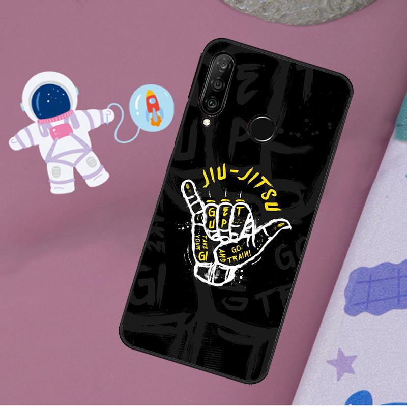Чехол для Huawei Nova 11i 7i 8i 12i 12s Y73 Y70 Y90 Y60 Y72 Y61 Y91 9 10 SE P40 Lite P30 Pro с принтом Дзюдо BJJ Jiu Jitsu