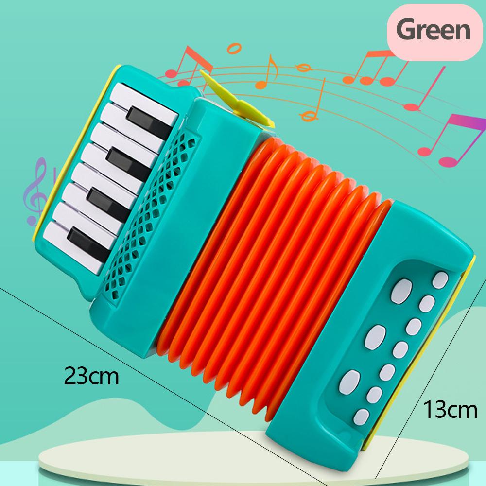 Toy Accordion 10 Key 8 Bass Accordion Instrument Education Toy Children's Music Interest Development Toy Children Gifts Beginner