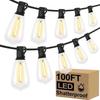 Oeny Retro Solar Outdoor String Lights