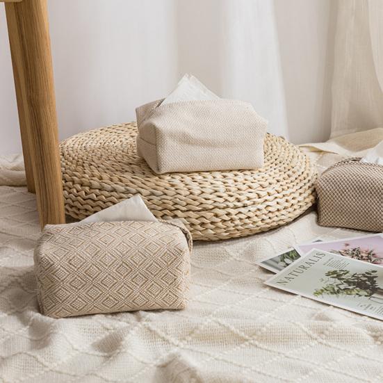 Контейнер для салфеток, практичный многоразовый полиэстер, настольная коробка для гостиной, держатель для салфеток, ежедневное использование