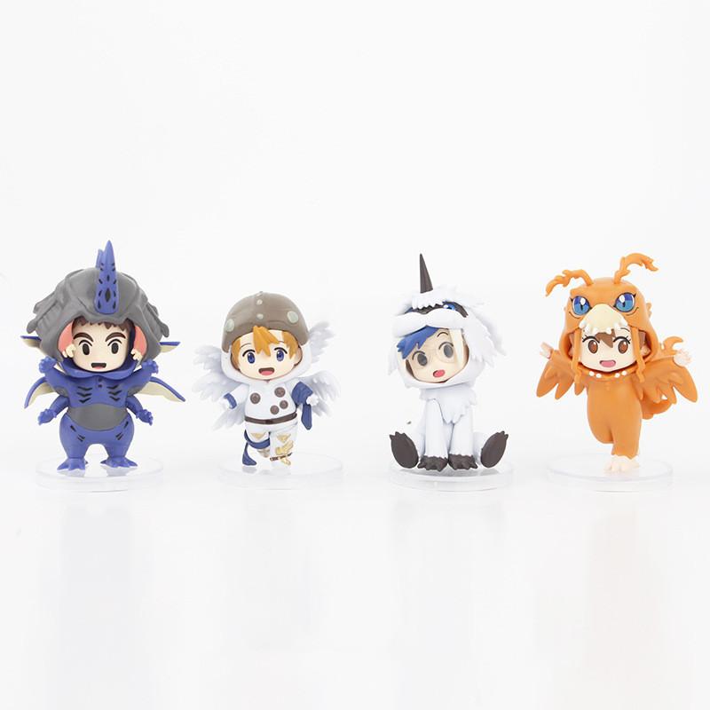 Изысканные ПВХ Аниме Фигурки Digimon Taichi Yamato Sora Koushiro Mimi Коллекционный Набор