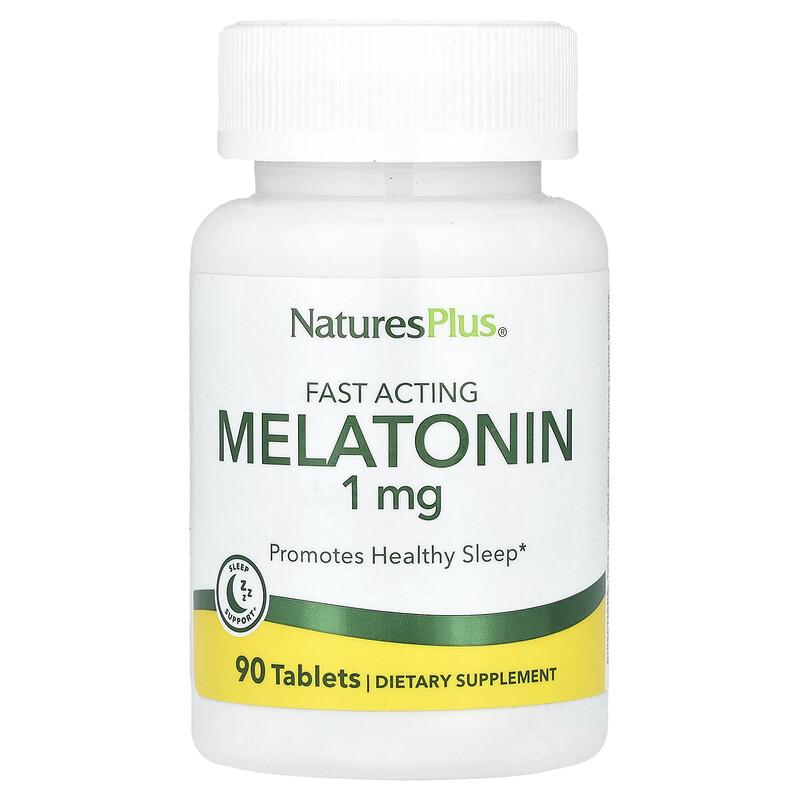 Fast Acting Melatonin, 1 mg, 90 Tablets