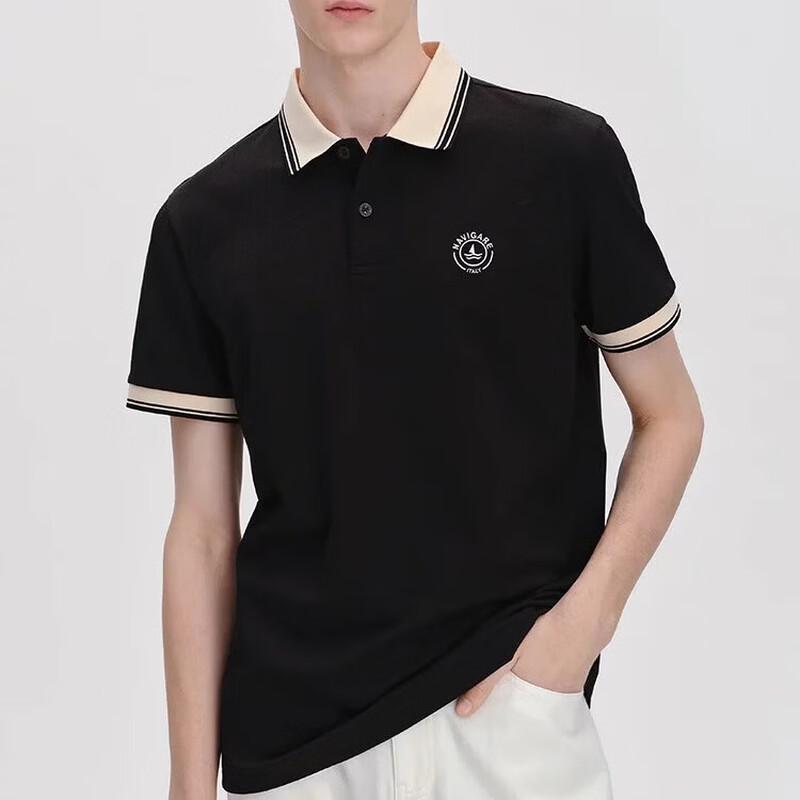 Navigare Men's Summer Breathable Ice-Algae Polo Shirt