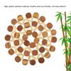 Bamboo Cup Pad Heat Resistant Placemat Round Table Mat Round Bamboo Cup Pot Dish Pad Holder Heat Resistant Table Mat Placemat