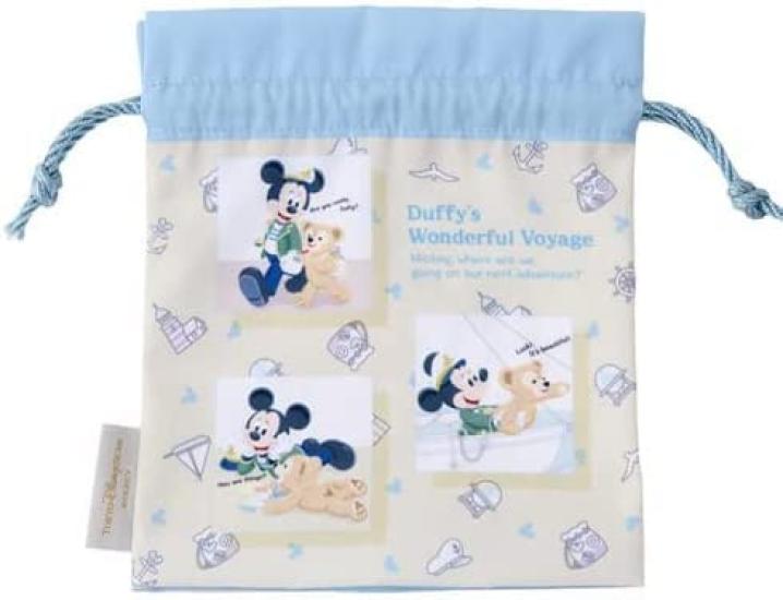 Mickey Duffy Drawstring Pouch Wonderful Voyage 2022 DisneySea Disney Merchandise Souvenir & Duffy's [Tokyo Exclusive]