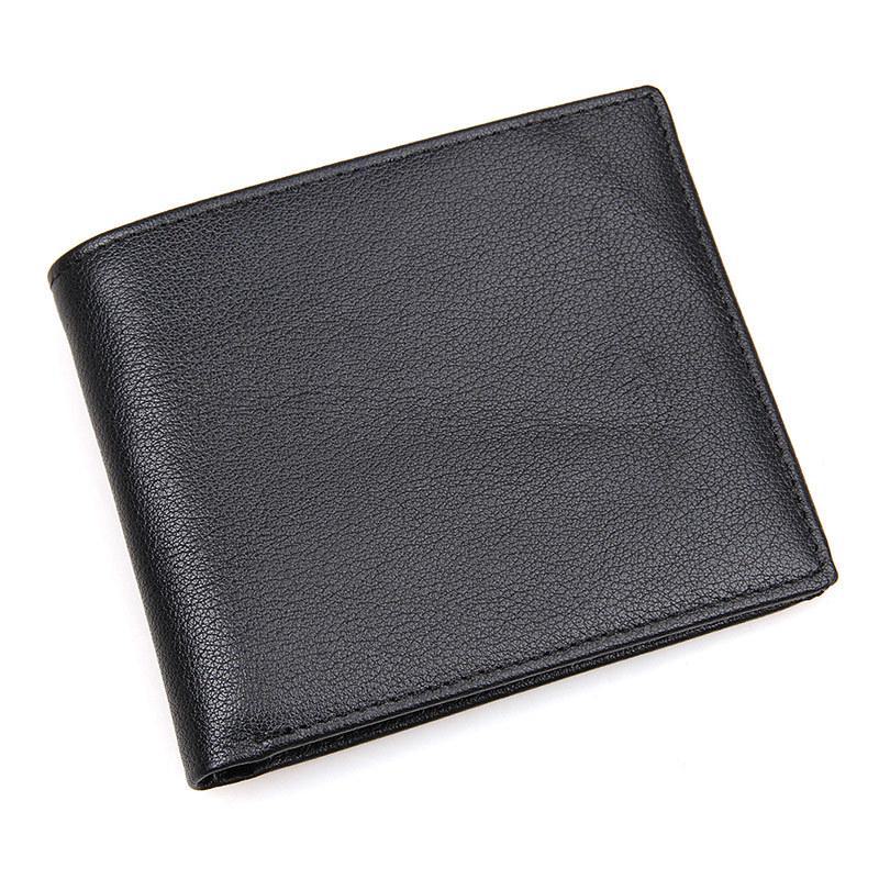Jiamida Men’s Crazy Horse Leather Retro Cowhide Wallet – Short Dollar Clip with Multi-Card Slots