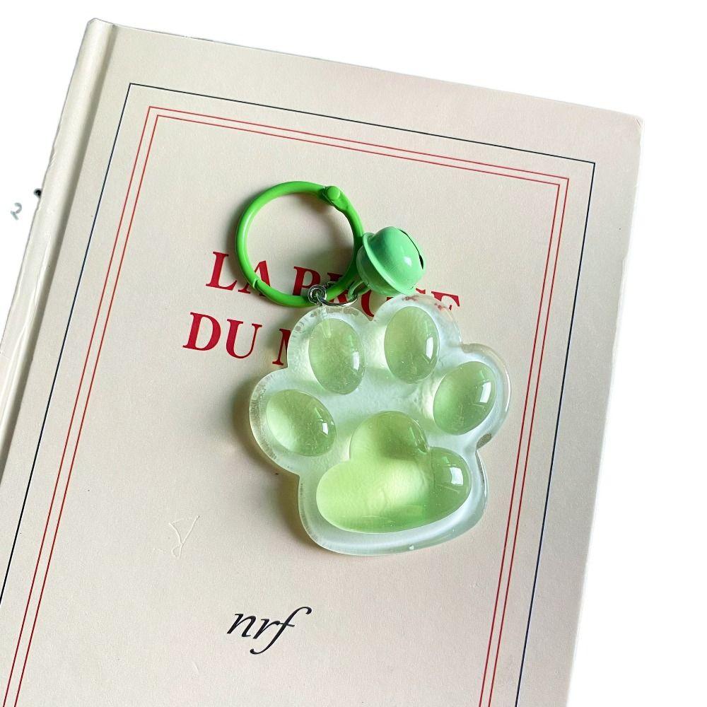 Корейский стиль светящийся брелок для ключей в виде кошачьего когтя светящийся в темноте брелок-колокольчик в виде кошачьего когтя декор для рюкзака