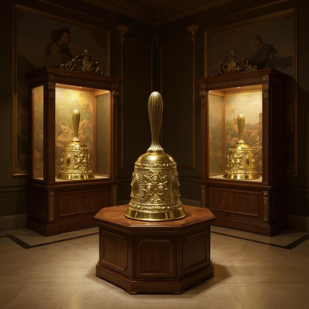 1 Pc Top Goods, Hand-ringing Bells, Retro Copper Bells, Serving Food, Lingdang Metal, Elderly Bells, Class Bells, Early Education Bells