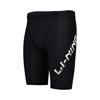 Li-Ning Быстросохнущие облегающие шорты для плавания длиной до колена с буквенным принтом, мужские купальные костюмы, черные L-ASLT087-11