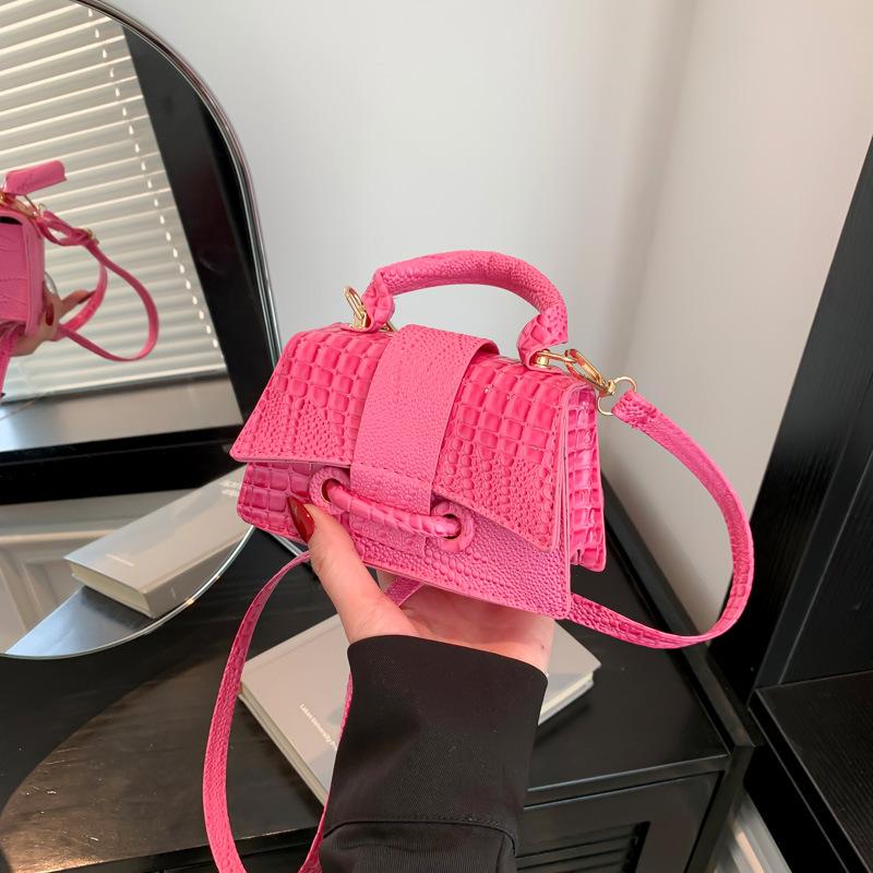 Модная маленькая квадратная сумка с крокодиловым узором женская сумка новая простая летняя модная сумка через плечо трендовая сумка через плечо