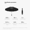 Windproof Folding Umbrella with LED Light Lively Life Inverted Umbrella with Teflon Coating and Reflective Stripe 10 Reinforced Ribs