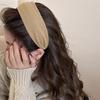 Vintage Solid Soft Hairband For Women Girls Sweet Headband Simple Hair Hoop Temperament Hair Band  Hair Accessories