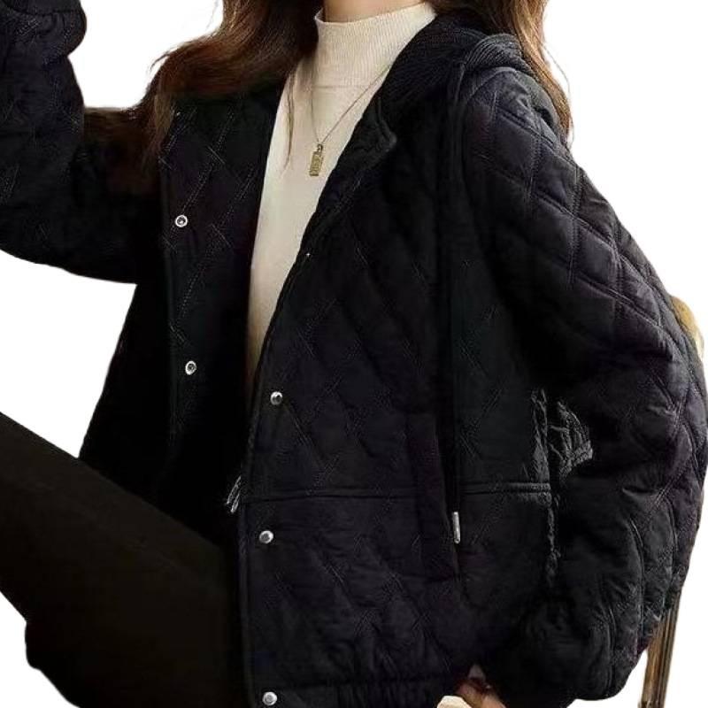 Куртка Женская Осенне-Зимняя Обновленная Хлопковая Одежда Модная Легкий Темперамент Свободный Крой Маленькая Хлопковая Куртка