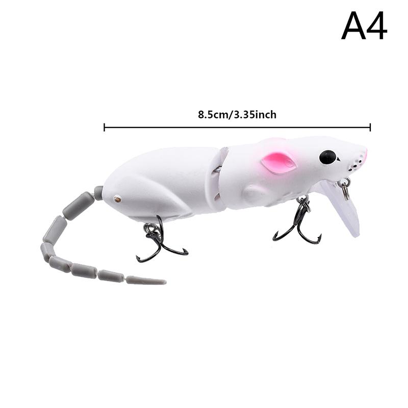 Приманка для мышей Искусственная пластиковая приманка для мышей Swimbait Rat Pike Bass Minnow Floatingbaits Fishing Tack Accessories