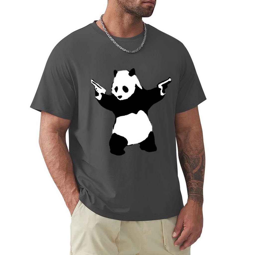 Футболка Bansky Panda, одежда для хиппи, свитшот, винтажные аниме-фигурки, мужская одежда