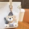 Keychain Pendant Cartoon Appearance Biscuit Bear Charm Key Chain Soft Touch Backpack Hanging Decoration