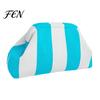 Portable Clutch Purse Woven Striped for Woman, Large Capacity Cosmetic Pouch, Pouch Knit Dumpling Bag, Kiss Lock Handbag Evening, Party Travel Makeup