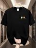 Unisex Minimal Chest Print Tee Sea Sunset Four Blocks One Day At A Time Cotton Short Sleeve Crew Neck Casual Summer Daily Basic Top