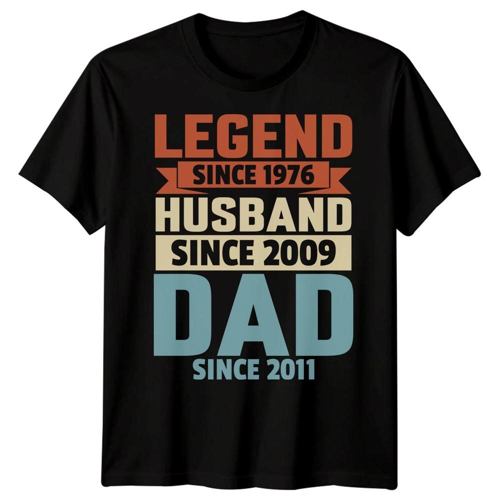 Legend Since 1976 Husband Dad Life Milestones Unisexs TShirt
