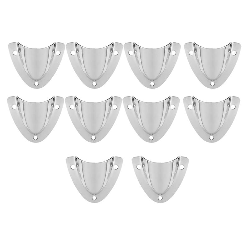 ABLZ-10Pc Boat Stainless Steel Clam Shell Midget Vent Hose Cable Clam-Shell Cover Marine Yacht Ship Marine Hardware