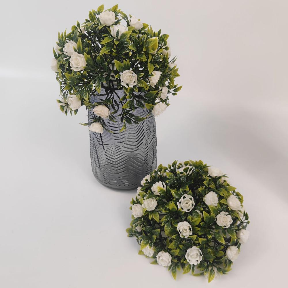 Искусственная трава Зеленый Растение Шар Трава Искусственная Уличный Декор Колышки Газон Трава Музыка ветра Настенный декор Чаша Искусственные Подвесные корзины с цветами