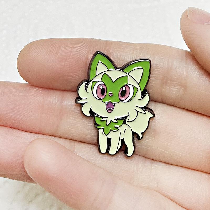 Sprigatito Anime Lapel Pins Backpack Jeans Enamel Brooch Pin Women Fashion Jewelry Gifts Kawaii Elf Cartoon Badges