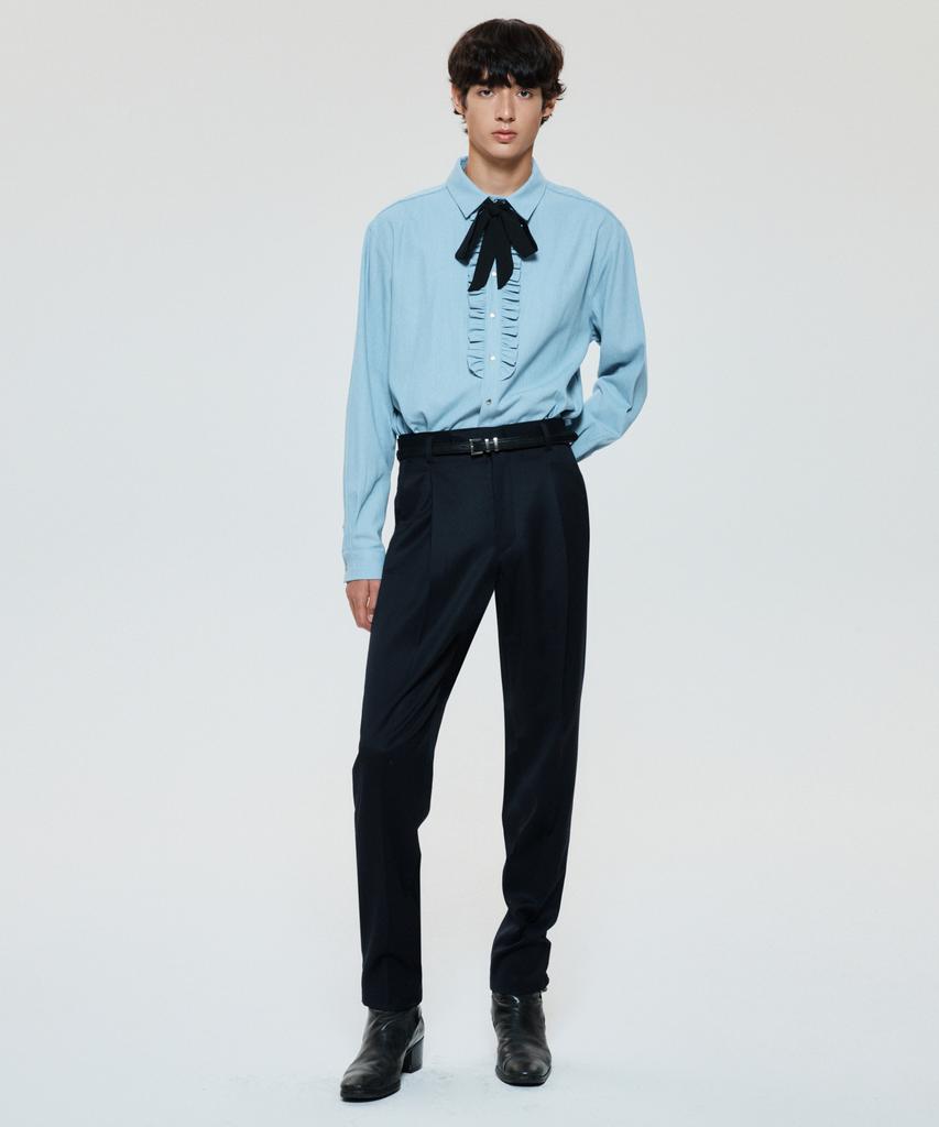 UNTAGE Wool Trousers [Navy (Unisex)]_Uth-Fp71