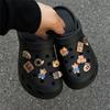 100 шт. Круглые пряжки Обувные подвески Croc DIY Аксессуары Пластиковая пуговица для обуви с отверстиями Садовая обувь Diy Croc Крепежные аксессуары