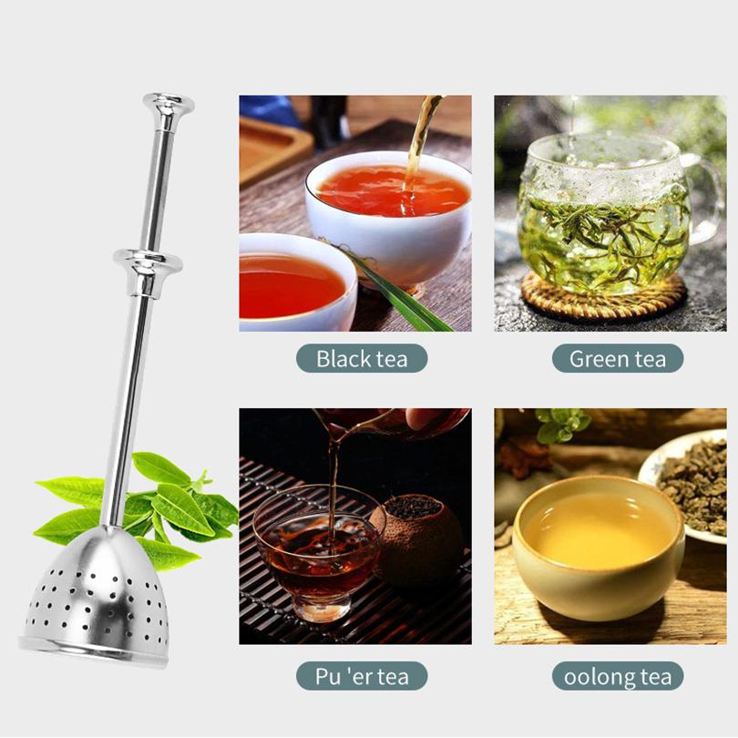 304 Stainless Steel Tea Filter Reusable Tea Strainer Ball Metal Tea Bag Teapot Adjustable Tea Infuser Filter Kitchen Gadget