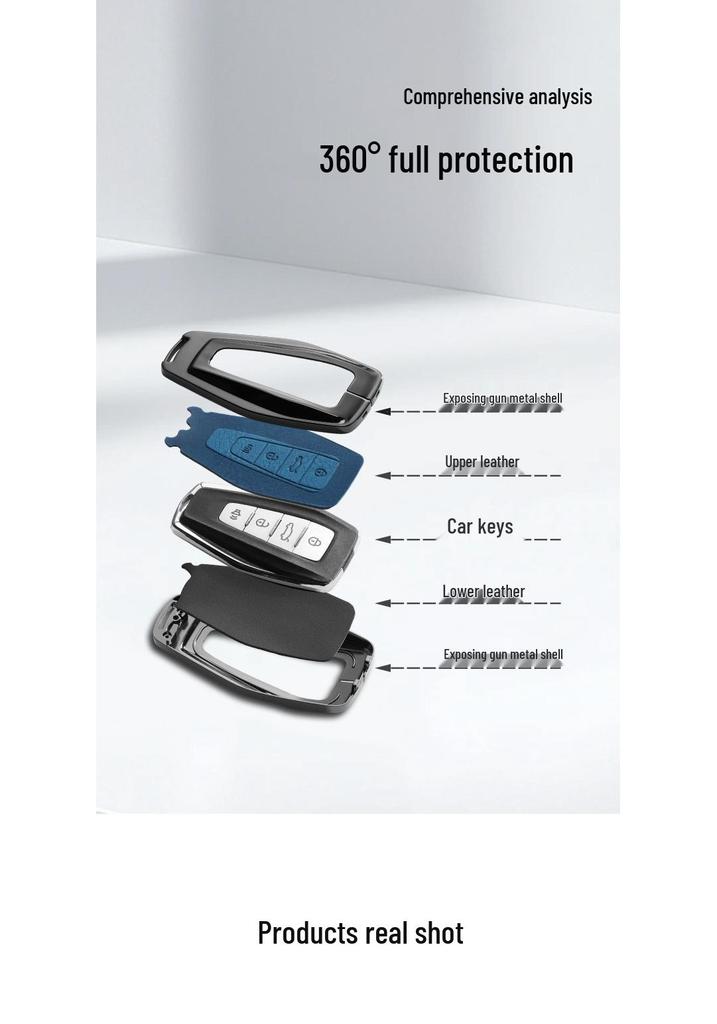 Geely Xingyue L, Boyue Pro, Xingrui, Emgrand GL, Vision X3/X6, Чехол для ключа автомобиля Panda