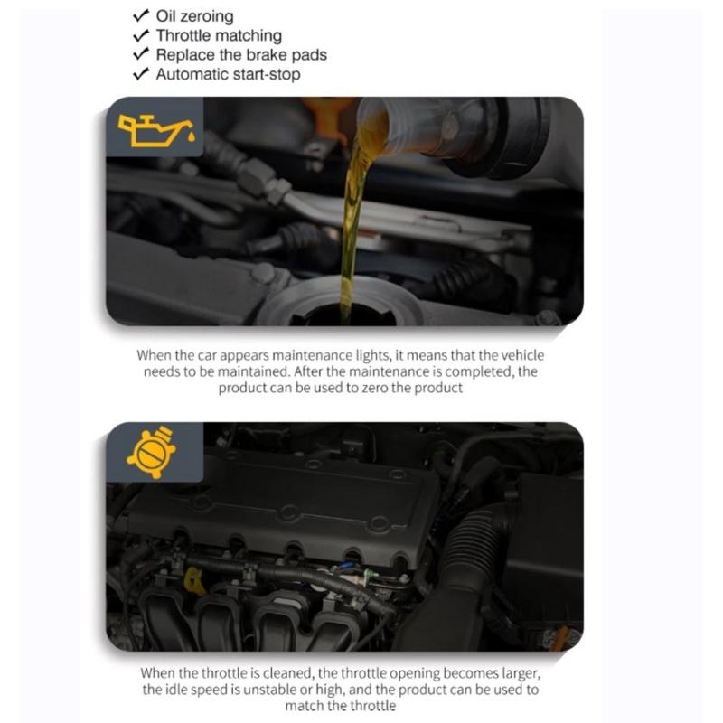 OBD сканер Автомобильный Check Engine Диагностика неисправностей Считыватель кодов ошибок с цифровым экраном для чтения информации об автомобиле