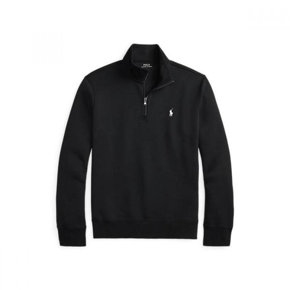 Polo Ralph Lauren Мужской пуловер с воротником-молнией на четверть, двойной вязки