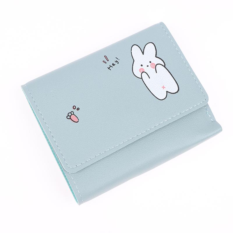 1 шт., женские короткие милые маленькие кошельки, студенческие, тройные, держатели для карт, сумка для удостоверения личности для девочек, держатели для карт, портмоне, кошельки, мультяшная сумка