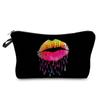 Женская косметичка с принтом губ для организации туалетных принадлежностей, дорожный чехол для хранения 6382
