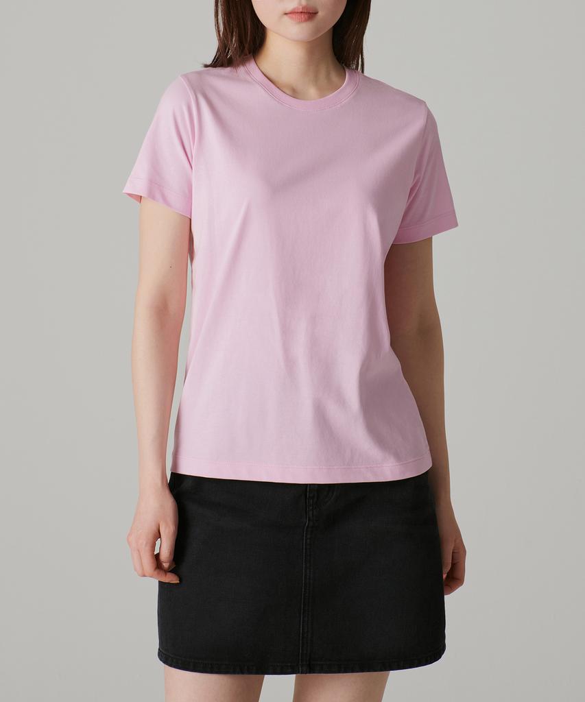 MUSINSA STANDARD WOMAN [Cooltandard] Women'S Basic Crew Neck T-Shirt [Pink]