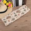 Floral Print Canvas Roll Up Pencil Bag Wrap Curtain Pen Case Large Capacity Storage Pouch