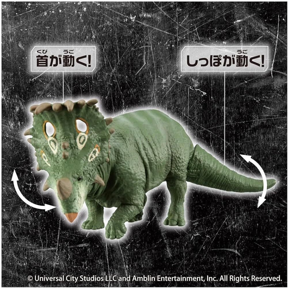 Takara Tomy Ania Jurassic World Sinoceratops Toy with Battle Card for Ages 3 and Up