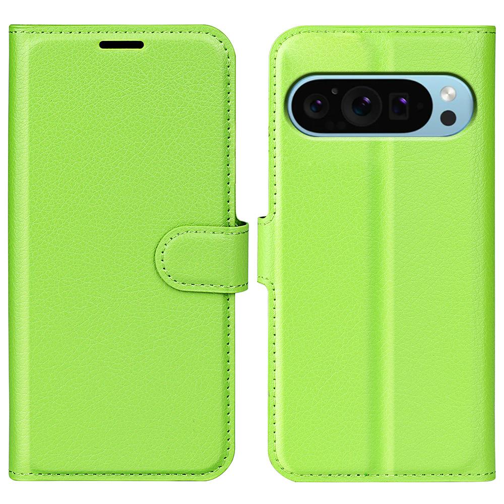 For Google Pixel 9/Pixel 9 Pro PU Leather Phone Case Litchi Texture Shockproof Cell Phone Back Cover