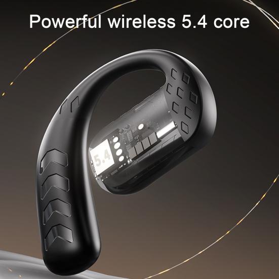 Беспроводные наушники с поддержкой Bluetooth, стереозвук, мощные басы, конструкция с заушным креплением, стабильное соединение, спортивные наушники-вкладыши