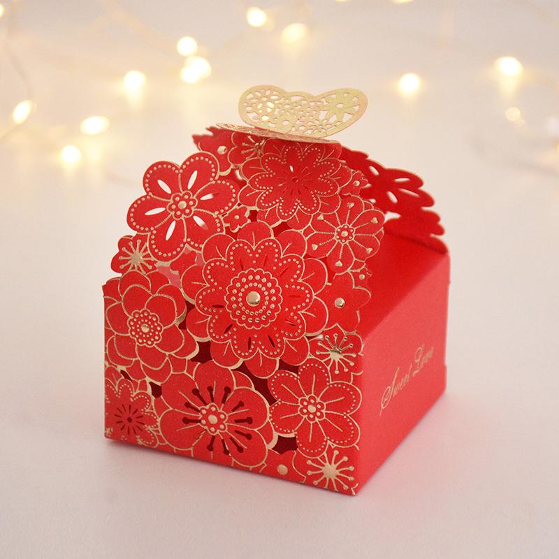 10/20Pcs Wedding Favors Candy Boxes Butterfly Chocolate Gift Packaging Box for Guests Birthday Party Baby Shower Decor Supplies