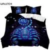 Constellation Duvet Cover Set Leo Starry Sky Theme for Kids Teens Twin Bedding Set Double Queen King Size Polyester Quilt Cover