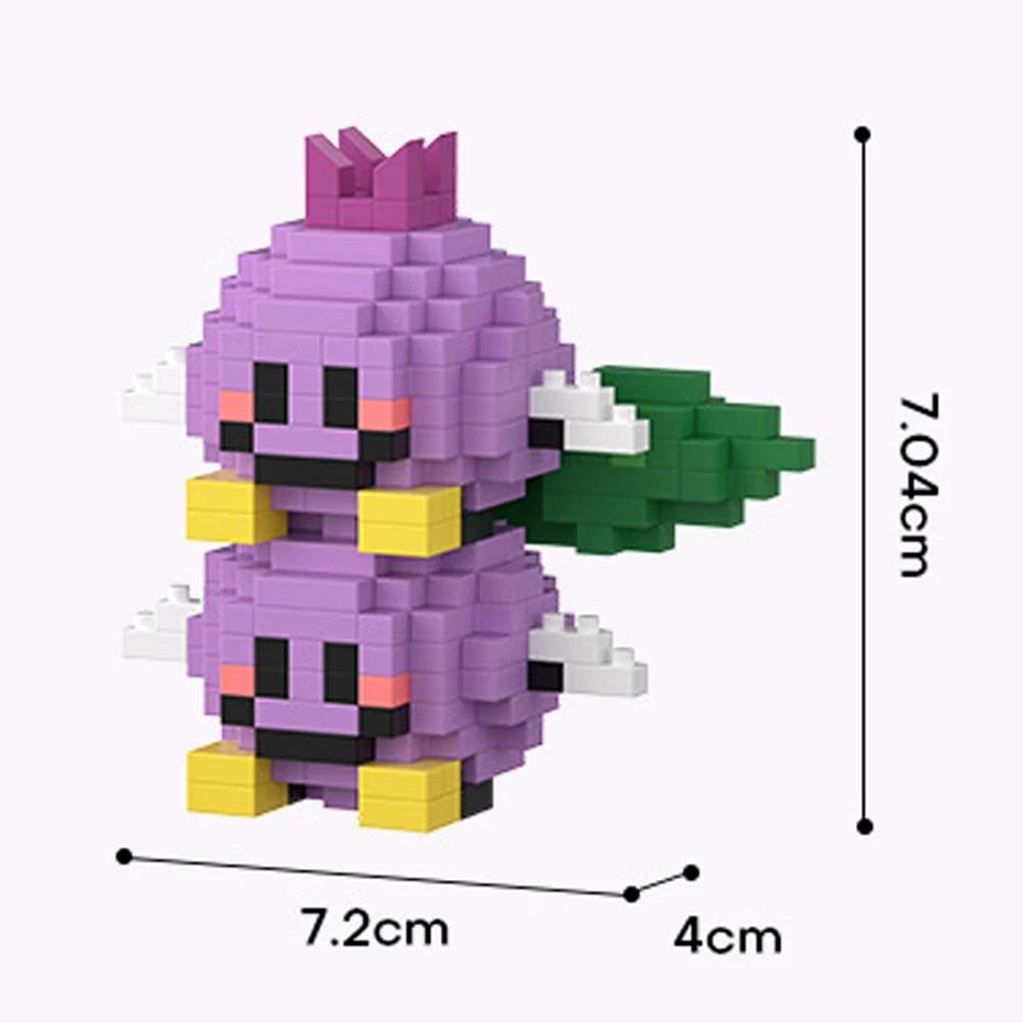 Строительные блоки, симпатичные кирпичики, фруктовые фигурки, мини-частицы, модные игровые фрукты, набор для счастливой еды, креативный декор рабочего стола