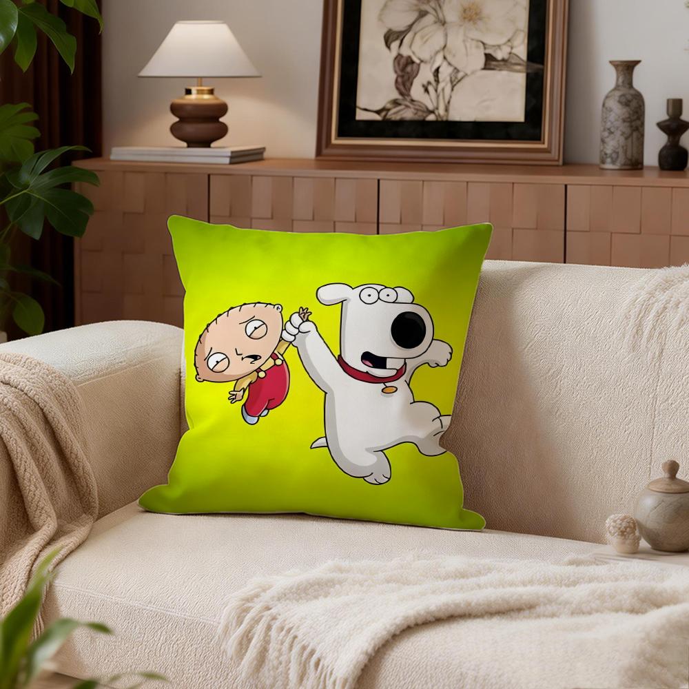 Comedy Family Guy Cushion Cover Cushion Cover Set 4Pcs 50X50 45X45 40X40 Pillowcase Decorative Sofa Home Decor